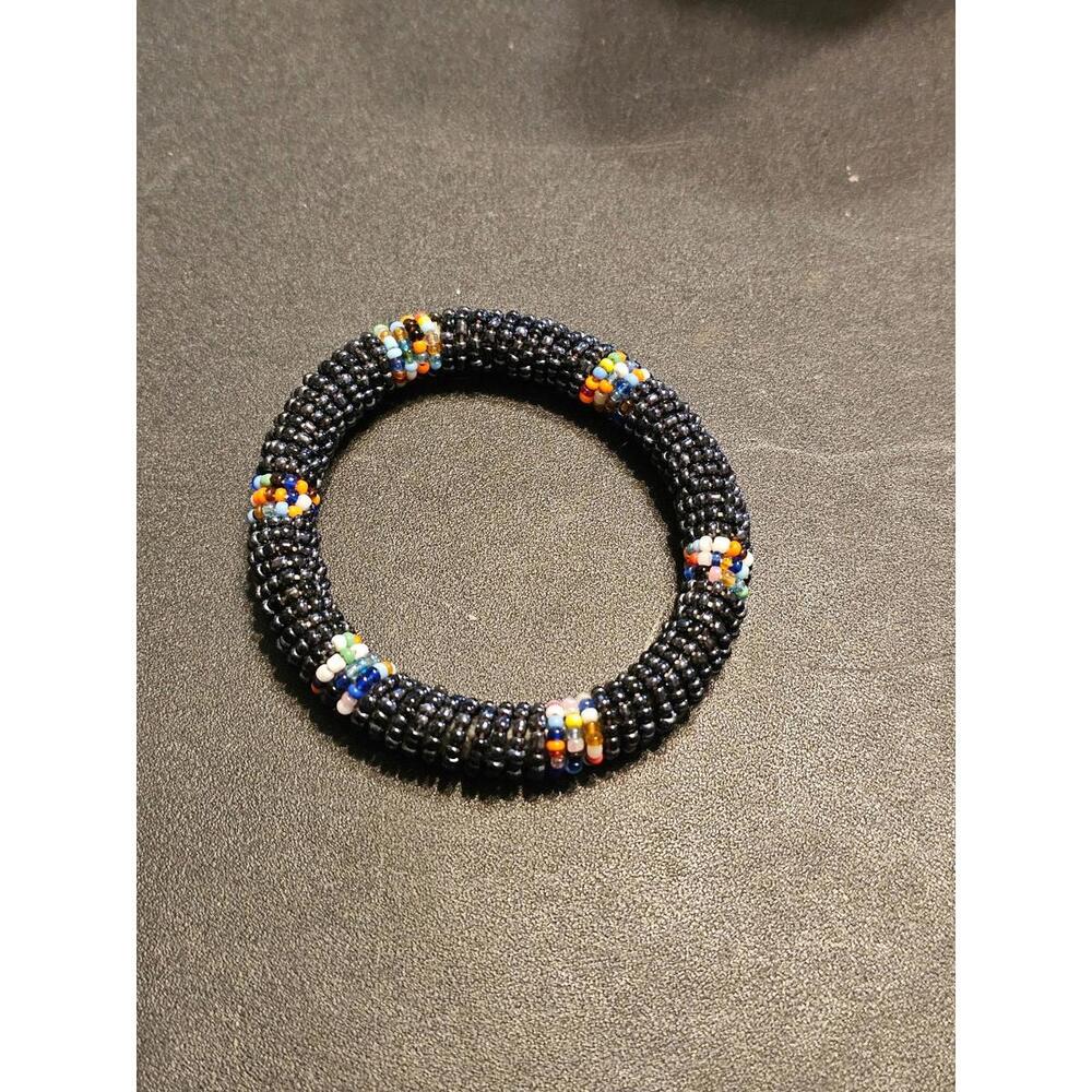 Beaded Roll On Bracelet